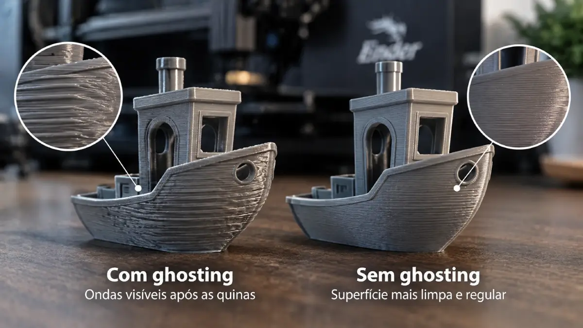 Ghosting na impressão 3D: como eliminar ondas e vibrações