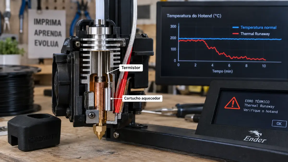 Thermal Runaway na impressora 3D: o que significa e como agir com segurança